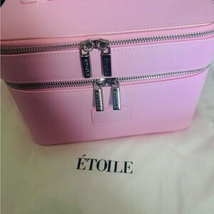 Etoile Duo Vanity Case w/ Travel Mirror- Pink